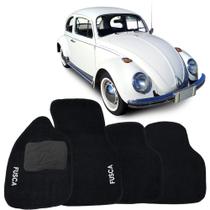 Tapete para Fusca 1970 a 1995 Preto Jogo 4 Peças Carpete Automotivo