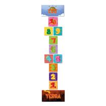 Tapete para Jogo de Amarelinha Kids Dinossauros Tapete para Jogo de Amarelinha Kids Dinossauros