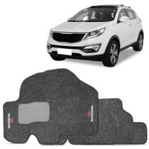 Tapete para Kia Sportage 2011 a 2016 Grafite Jogo 5 Peças Carpete Automotivo