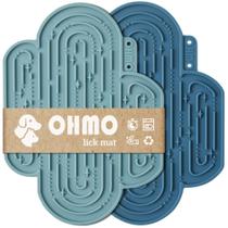 Tapete para lamber cães e gatos OHMO Large Cactus Design, pacote com 2 Tapete para lamber cães e gatos OHMO Large Cactus Design, pacote com 2