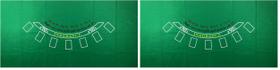 Tapete para Mesa de Blackjack YH Poker 90x180 cm Verde com Layout