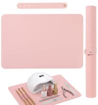 Tapete para mesa de nail art BRAVIKERLY dobrável 60 x 40 cm rosa Tapete para mesa de nail art BRAVIKERLY dobrável 60 x 40 cm rosa
