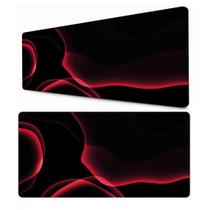 Tapete para Mouse Preto e Rosa Estampa Moderna Mesa Gamer Retangular Tapete para Mouse Preto e Rosa Estampa Moderna Mesa Gamer Retangular