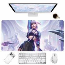 Tapete para Mouse Retangular Lilás Personagem Sombria Fantasia Desk Pad Gamer Tapete para Mouse Retangular Lilás Personagem Sombria Fantasia Desk Pad Gamer