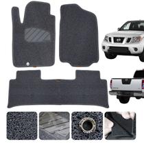 Tapete Para Nissan Frontier 2008 a 2016 Personalizado Borracha vinílica 3 peças Grafite Sob Medida Tapete Para Nissan Frontier 2008 a 2016 Personalizado Borracha vinílica 3 peças Grafite Sob Medida