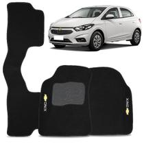 Tapete para Onix 2012 a 2019 Jogo Carpete Automotivo Preto 3 Peças