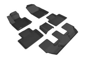 Tapete para Piso 3D MAXpider Kagu Preto para Volvo XC90 7 Lugares Tapete para Piso 3D MAXpider Kagu Preto para Volvo XC90 7 Lugares