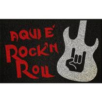 Tapete para porta Aqui é Rock in Roll 60x40 cm