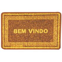 Tapete para Porta Boucle Bem Vindo 50x80cm