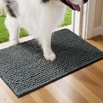 Tapete para Puerta Bedsure para Perros, Chenilla Absorbente Alto-Bajo, 24x16 cm, Gris Tapete para Puerta Bedsure para Perros, Chenilla Absorbente Alto-Bajo, 24x16 cm, Gris