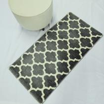 Tapete para quarto geométrico Cinza Cappadocia 0,60 x 1,20m Tapete para quarto geométrico Cinza Cappadocia 0,60 x 1,20m