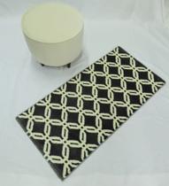 Tapete para quarto geométrico cinza escuro Cappadocia 0,60 x 1,20m Tapete para quarto geométrico cinza escuro Cappadocia 0,60 x 1,20m