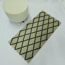 Tapete para quarto geométrico Creme Cappadocia 0,60 x 1,20m Tapete para quarto geométrico Creme Cappadocia 0,60 x 1,20m