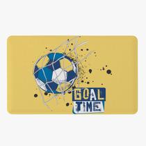 Tapete Para Quarto Infantil Estampado Futebol Goal 60cm x 40cm - Base Antiderrapante