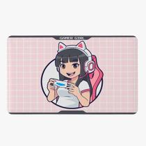 Tapete Para Quarto Infantil Estampado Girl Gamer 60cm x 40cm - Base Antiderrapante