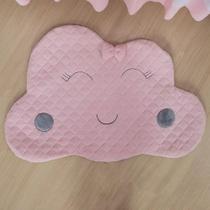 Tapete Para Quarto Infantil Nuvem Chuva De Amor Rosa