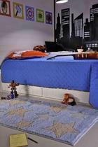 Tapete Para Quarto Infantil Relevo Jazz Kids 1,00 X 1,50 M Estrela Azul