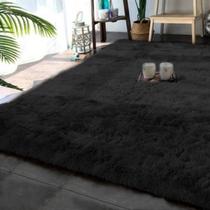 Tapete para Quarto Retangular Peludo Tamanho Médio 2,00m x 1,40m Multicores Casu