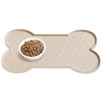 Tapete para ração para cães PWTAA em silicone antiderrapante e impermeável 49 x 25 cm