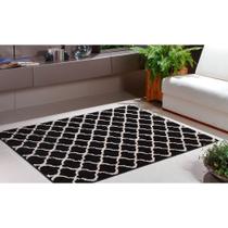 Tapete para Sala 200 x 250 cm Art Black e White Desenho 03 Oasis Tapete para Sala 200 x 250 cm Art Black e White Desenho 03 Oasis