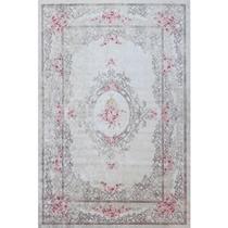 Tapete para Sala Aubusson Floral 200X250 Cm Bege tipo Persa