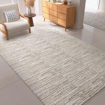 Tapete para Sala e Quarto 1,00 x 1,40m Mesclado Rústico Cru Caramelo Decoração Minimalista Artesanal Geométrico com Antiderrapante Tapete para Sala e Quarto 1,00 x 1,40m Mesclado Rústico Cru Caramelo Decoração Minimalista Artesanal Geométrico com Antiderrapante