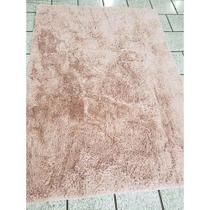 Tapete para sala e quarto felpudo Peludo 40mm luxo 2,00 x 2,40 rose liso