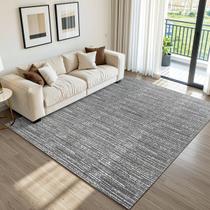 Tapete para Sala e Quarto Grande Mesclado 2,00 x 3,00m Decoração Rústico Cru Marrom Caramelo Minimalista com Antiderrapante