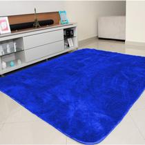Tapete Para Sala Felpudo Peludo Macio Luxuoso 2,0 X 1,4 m Antiderrapante