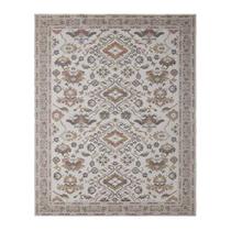 Tapete Para Sala Funcional Medalhao 51 Cinza 1,00x1,50m