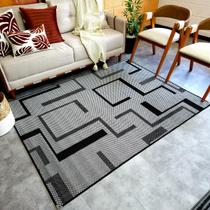 Tapete Para Sala Grande Cinza Sisal 2m x2,50 Sem Pelo Lancer
