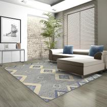 Tapete Para Sala Lyre Azul Claro 1,50x2,00 São Carlos