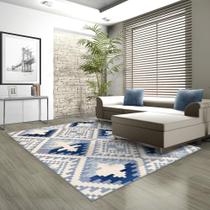 Tapete Para Sala Lyre Celeste 1,50x2,00 São Carlos