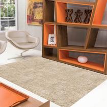 Tapete para Sala ou Quarto Retangular Jolitex Vip 140x200cm Palha