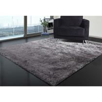 Tapete para Sala Quarto Aconchego Retangular 300x200cm Cinza Casen