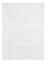 Tapete Para Sala Quarto Antiderrapante Shaggy Pelo Baixo 1,50m x 2,00m Classic Branco Oasis