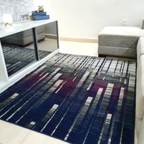 Tapete Para Sala Quarto Azul Marinho Elegante 2,00x1,50 - Império Carpets