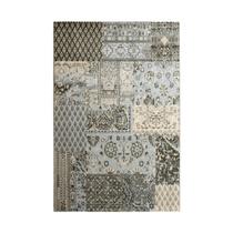 Tapete Para Sala Quarto Escritório Patchwork Classe A 100x160 Classico Floral Cinza Tapete Para Sala Quarto Escritório Patchwork Classe A 100x160 Classico Floral Cinza