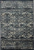 Tapete Para Sala Quarto Floral Osiris 100x150 0004 Cor Azul
