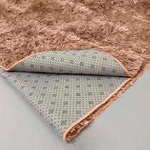 Tapete Para Sala Quarto Peludo Felpudo Fofinho Macio Cor Bege 1,00 X 1,50M Bege !