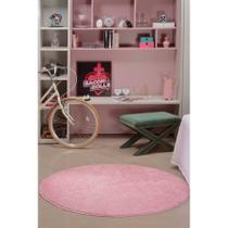 Tapete para Sala/Quarto Redondo 1,50 Classic Rosa Bebe Oasis Tapete para Sala/Quarto Redondo 1,50 Classic Rosa Bebe Oasis