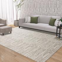 Tapete para Sala Quarto Rústico 2,00m x 3,00m Grande Antiderrapante Decoração Boho Bege Mesclado Cru Caramelo Artesanal de Tear Jacquard