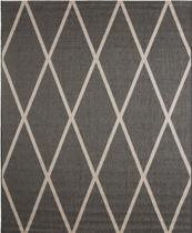 Tapete Para Sala Sisal Antiderrapante Antialérgico Eco Nature Geométrico J Serrano 1,50 x 2,00 Chumbo