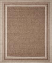 Tapete Para Sala Sisal Antiderrapante Antialérgico Eco Nature Moldura J Serrano 2,00 x 2,50 Bege Marrom