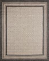 Tapete Para Sala Sisal Antiderrapante Antialérgico Eco Nature Moldura J Serrano 2,00 x 2,50 Chumbo