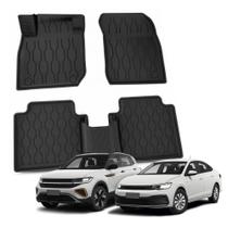 Tapete para T-cross Virtus Até 2026 com Bordas Elevadas Antiderrapante Tipo Bandeja Jogo 5 Peças Tapete para T-cross Virtus Até 2026 com Bordas Elevadas Antiderrapante Tipo Bandeja Jogo 5 Peças