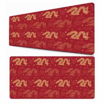 Tapete para Teclado Dragões Japoneses Vermelho Mouse Pad para Mesa Gamer Tapete para Teclado Dragões Japoneses Vermelho Mouse Pad para Mesa Gamer