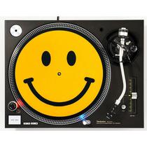 Tapete para Toca-Discos 12" Smiley Face em Feltro para Vinil Tapete para Toca-Discos 12" Smiley Face em Feltro para Vinil
