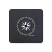 Tapete para VR Proximat 89 cm Quadrado com Design de Bússola