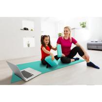 Tapete para Yoga Rolo 60cm X 10m Bicolor Branco